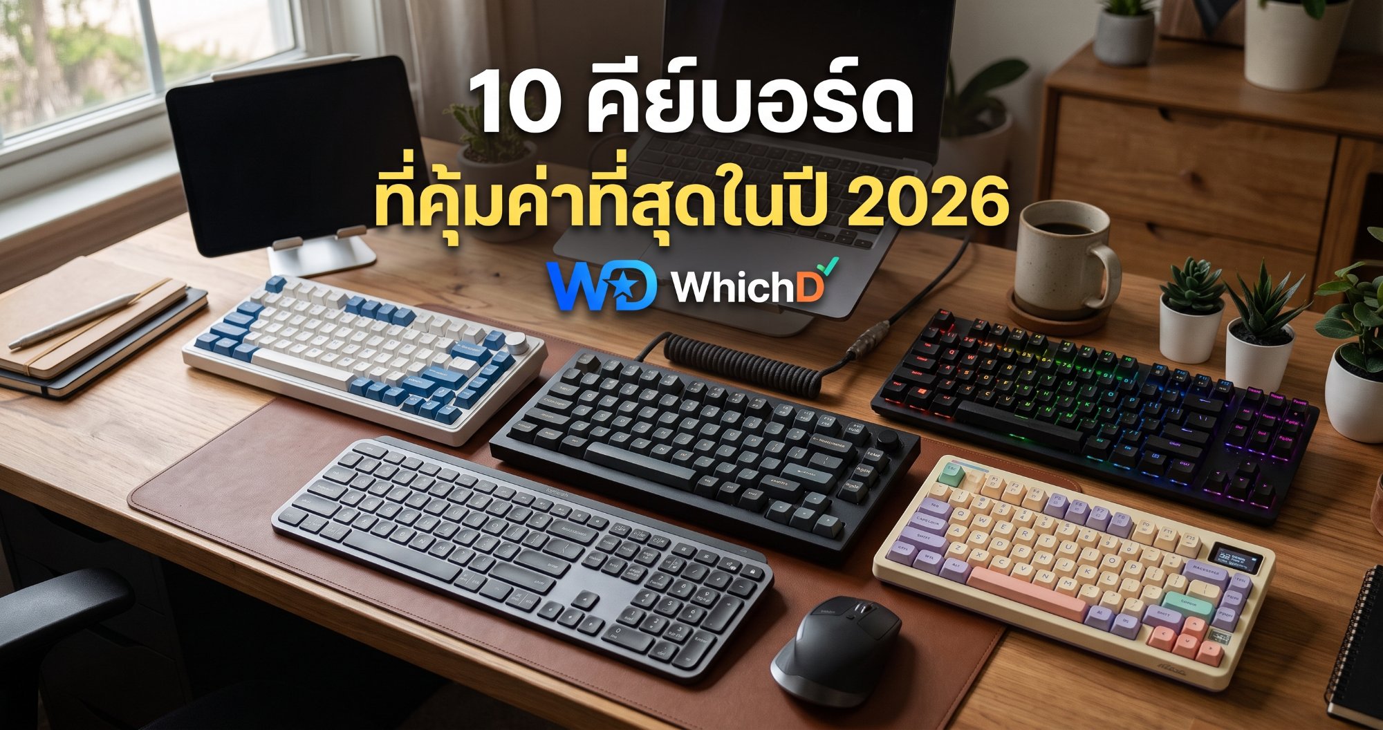 10 คีย์บอร์ดที่คุ้มค่าที่สุดในปี 2026 ตอบโจทย์ทุกการใช้งาน