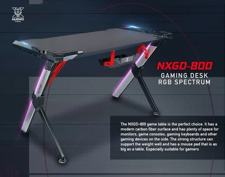 NUBWO NXGD-800 RGB SPECTRUM GAMING DESK
