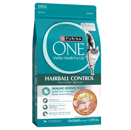 Purina ONE Hairball Control อาหารเม็ดของแมว