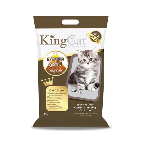 KingCat Premium Volcanic Bentonite Cat Litter (คิงแคท ทรายแมวภูเขาไฟเกรดพรีเมียม)