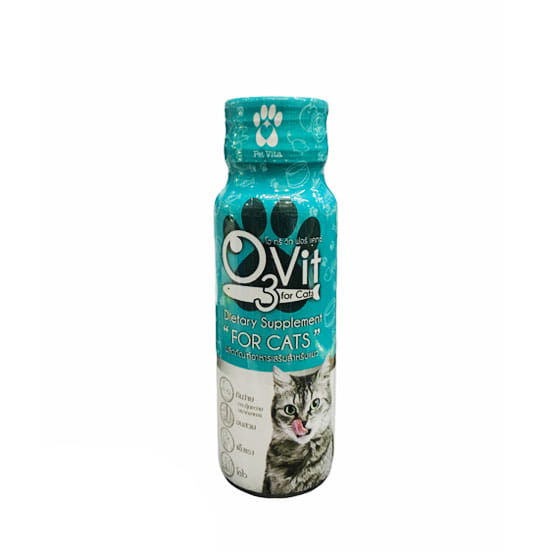O3Vit Multivitamin & Omega-3 Liquid Supplement for Dogs and Cats (โอทรีวิท อาหารเสริมและวิตามินรวมผสมน้ำมันตับปลาชนิดน้ำสำหรับสุนัขและแมว)