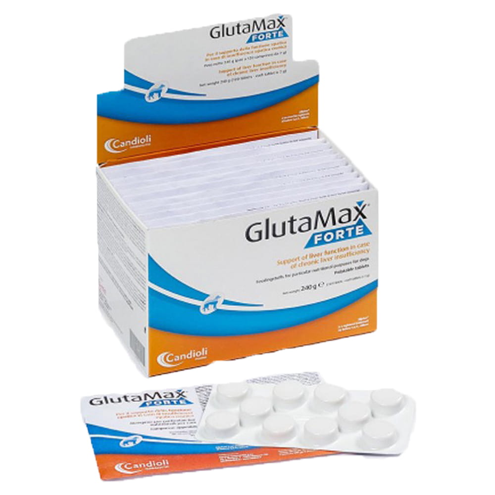 Candioli GlutaMax Forte Liver Support Supplement for Dogs and Cats (แคนดิโอลี กลูตาแมกซ์ ฟอร์เต้ อาหารเสริมบำรุงตับและฟื้นฟูเซลล์ตับสำหรับสุนัขและแมว)