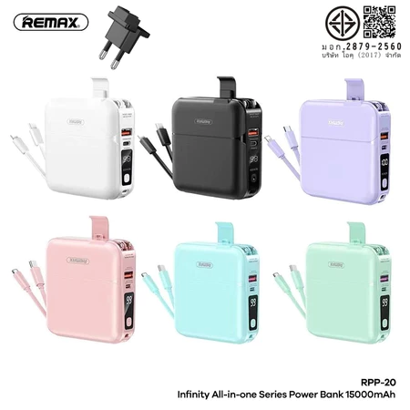 Remax RPP-20 15,000mAh Fast Charging Power Bank (22.5W / PD 20W)