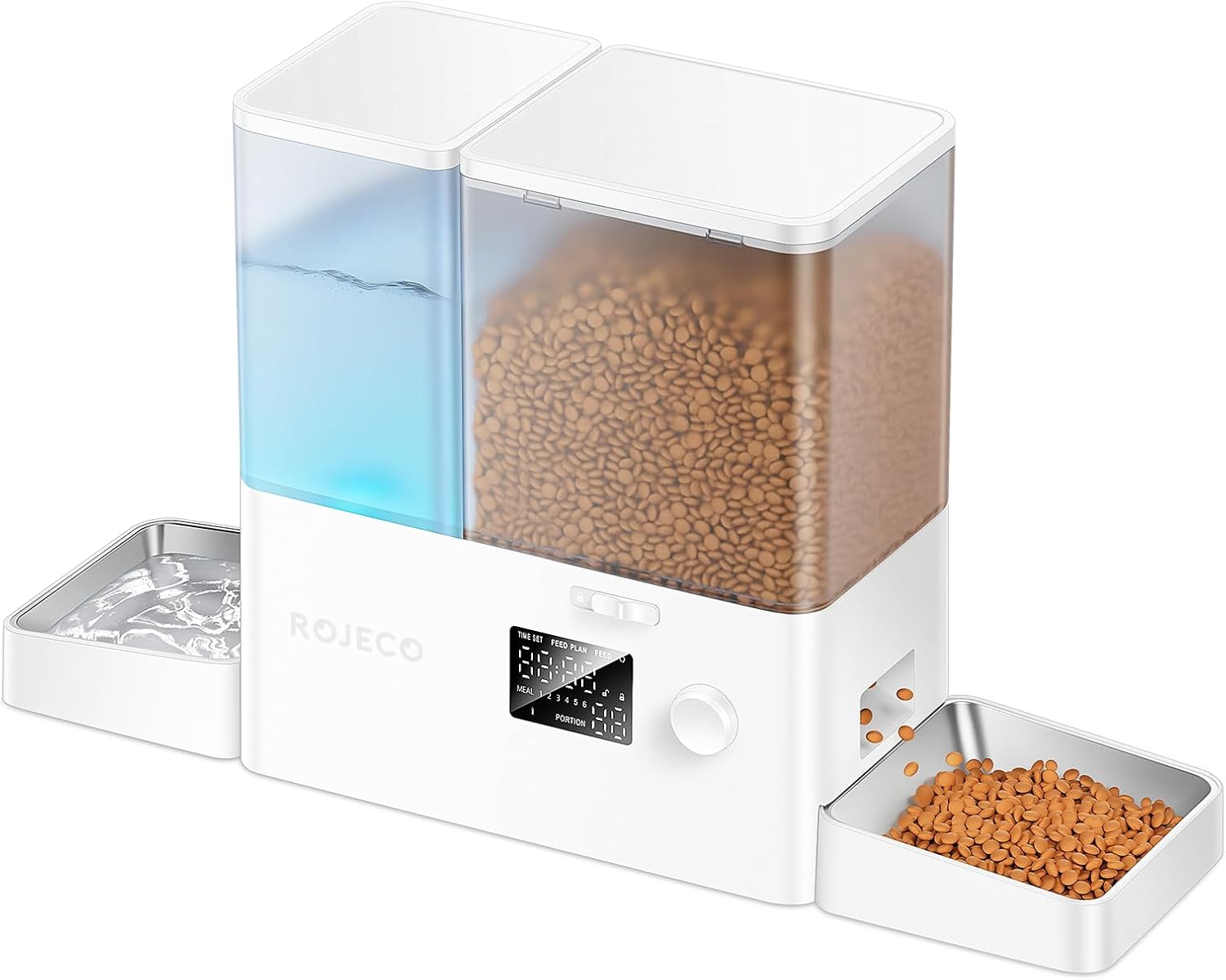 ROJECO 8.5L Gravity Pet Feeder & Waterer 2-in-1 Set