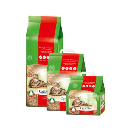 Cat's Best Original Öko Plus Clumping Cat Litter (แคทส์เบสท์ ออริจินัล เอโค พลัส ทรายแมวไม้สนธรรมชาติ)