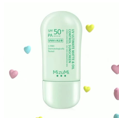 MizuMi UV Ultimate Matte & Oil Control Sunscreen SPF50+ PA++++ (หลอดสีเขียว)