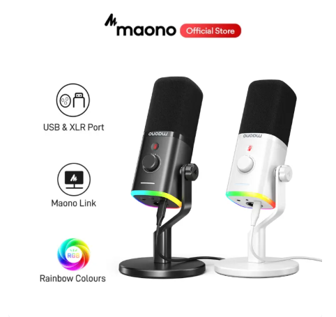 Maono PD100X Dual Mode USB/XLR RGB Dynamic Microphone
