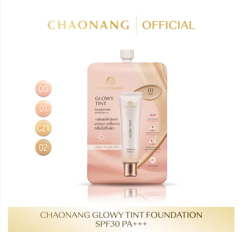 Chaonang Glowy Tint Foundation SPF30 PA+++ (แบบซอง)