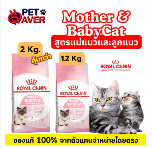 Royal Canin Mother and Babycat 2kg and 1.2kg อาหารลูกแมว และแม่แมว