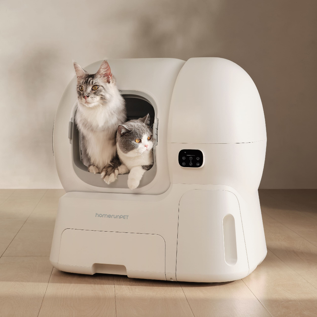Homerunpet CS106 Self-Cleaning Cat Litter Box with Auto-Refill