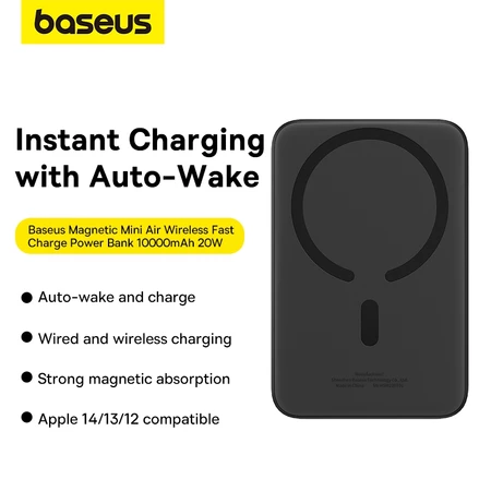 Baseus Magnetic Mini Wireless Fast Charge Power Bank 10,000mAh (20W)