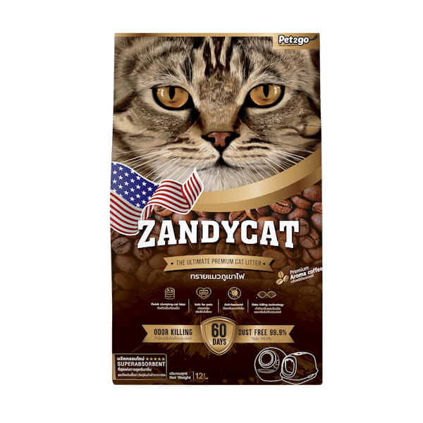 ZANDYCAT Premium Imported Volcanic Cat Litter (Charcoal & Silver Nano)