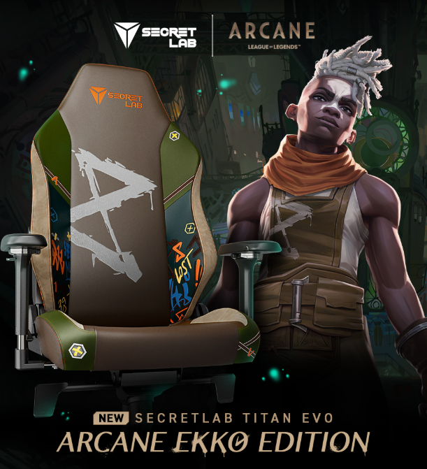 Secretlab TITAN Evo Ergonomic Chair — Arcane Ekko Edition
