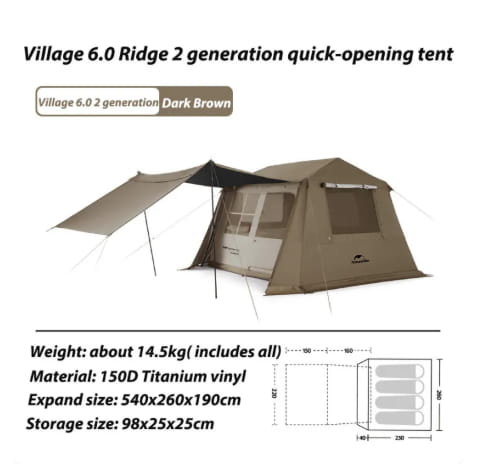 Naturehike Village 6.0 (Generation 2)