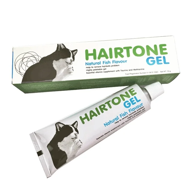Hairtone Gel Hairball Relief & Laxative Nutritional Gel Supplement for Cats and Dogs (แฮร์โทน เจลอาหารเสริมช่วยระบายและขับก้อนขนสำหรับแมวและสุนัข)