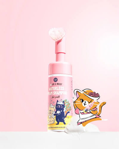 PAWxPAW Waterless Foam Shampoo (พอว์ บาย พอว์ โฟมแชมพูอาบแห้งสัตว์เลี้ยง สูตรอ่อนโยน)
