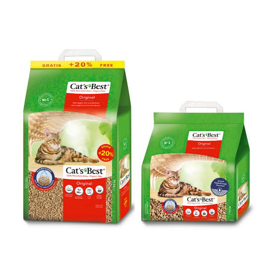 Cat's Best Original Clumping Cat Litter (แคทส์เบสท์ ออริจินัล ทรายแมวไม้สนธรรมชาติ 100%)