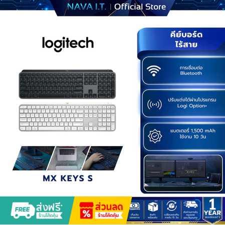 LOGITECH MX KEYS S ADVANCED WIRELESS